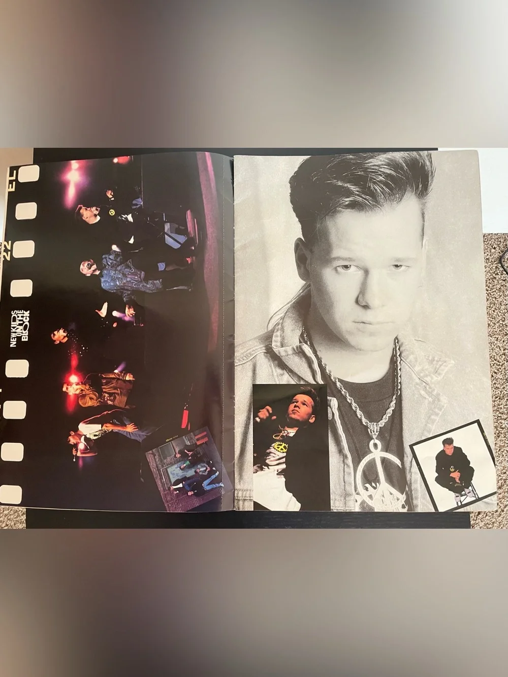 3 New Kids on the Block Concert Program Books and Poster Book